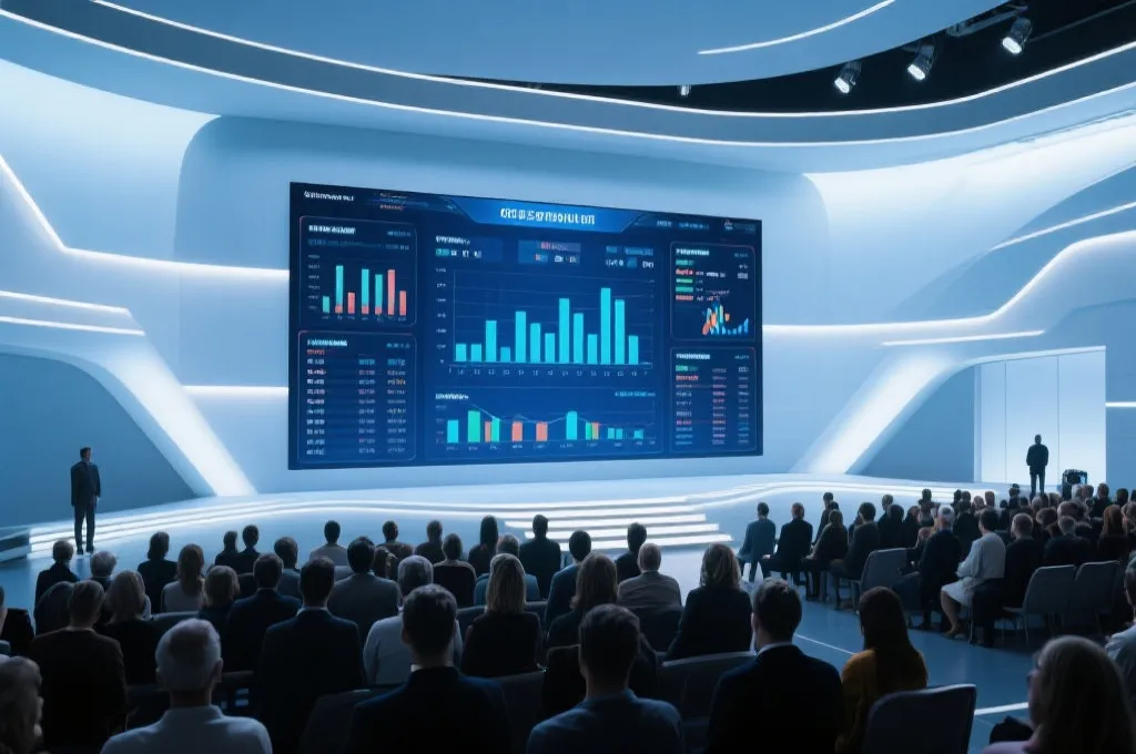 开奖现场,屏幕上显示实时数据